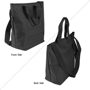 YAKEDA Designer Canvas Tote Bag Casual Durable Hand Bag with Polyester Lining Water Resistant Gear Style