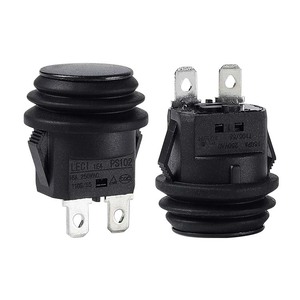 Werkseitig kunden spezifischer LED-beleuchteter Netzschalter 2-poliger Druckknopf Typ Wipp schalter verriegelung Zurücksetzen 250V Max. Spannung 16A Max. Momentan - Product Image 1