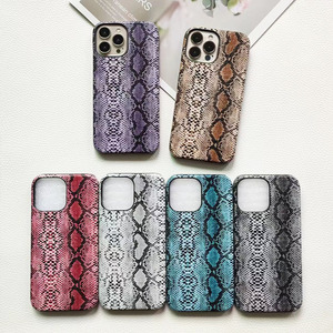 Lumei เคสโทรศัพท์หนัง PU ลายงูหลามหรูหรา, ฝาครอบมือถือสำหรับ iPhone 16 15 PRO MAX - Product Image 1