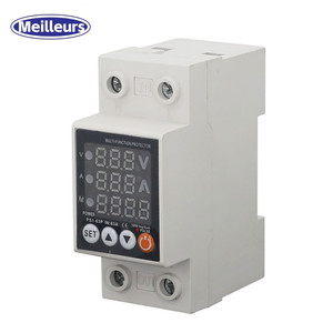 Ac DC AVP 220V 110V 40A 63A 80A Adjustable Over Under <strong>Voltage</strong> Current Protector Electric Used Protection <strong>Voltage</strong> and Current - Product Image 1