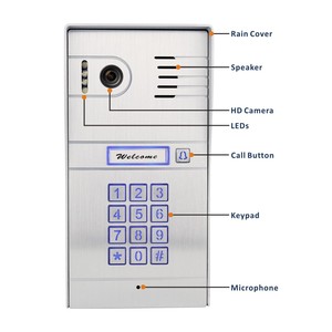 Smart Anti-vandal Metal Outdoor <strong>Intercom</strong> and Wifi 7inch HD Display Monitor for Wireless <strong>IP</strong> Door Entry <strong>System</strong> APP Control