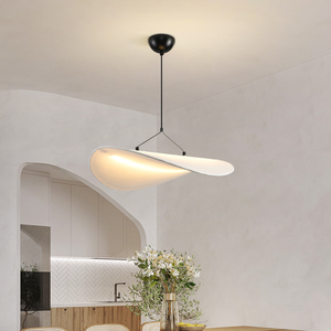İskandinav sanat ipek kumaş avize basit yatak odası ışık B & B yemek odası avize - Product Image 3