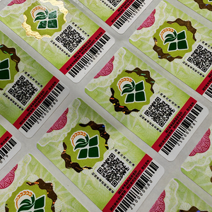 Custom Size <strong>Verification</strong> System Adhesive Scratch Off Security Qr <strong>Code</strong> Hologram Sticker with UV Fiber Paper - Product Image 1