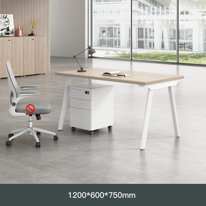 Escritorio para ordenador con partición de oficina y estación de trabajo de diseño moderno - Product Image 3