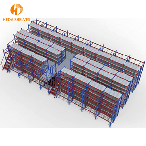 Sistemas de estanterías de pisos de entresuelo Q235B de acero de almacenamiento de almacén de diseño multinivel - Product Image 4