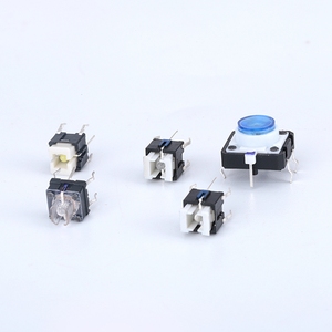 Wasserdichter 5*5 4-poliger Halterung schalter mit Druckknopf Tactile Switches schwarz