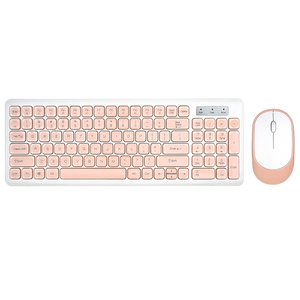 Juego de teclado y ratón inalámbricos para PC de 98 teclas USB silencioso ergonómico 2,4g teclado para juegos combos de ratón para PC