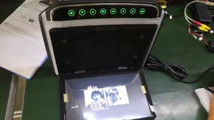 汽车头枕视频播放器激光雕刻触摸按钮10.1 12.1 14英寸液晶总线，带RCA视频输入监视器 - Product Image 6