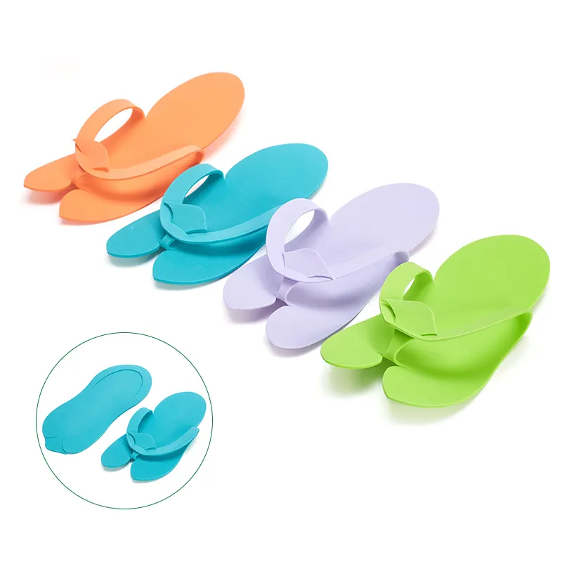 Pantoufles de pédicure, tongs jetables eva feuille mousse pantoufles pour femmes pour hôtel Salon Spa