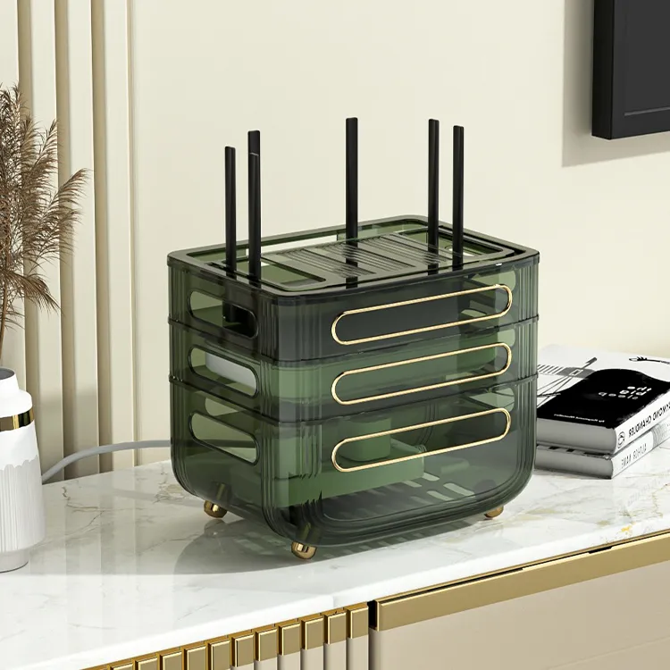 Wifi Router Kệ Wall Mount Router hộp lưu trữ không dây đặt sắp xếp tạo tác Dây ổ cắm khối TV Set