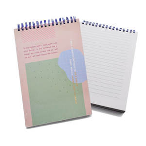 Bloc de notas adhesivas para cuaderno, cuaderno con impresión en espiral, personalizado, oferta