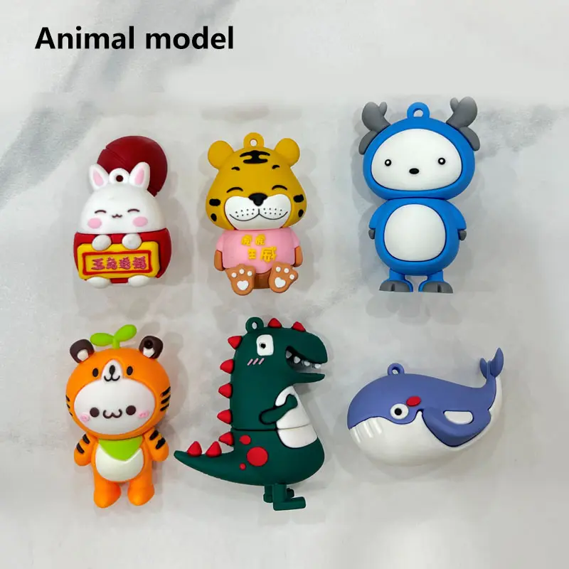 Personalized Design Your Idea 3D Shape Logo Pvc Cartoon 1Gb 8Gb 32Gb 64Gb Pen Drive Pendrive Memory Stick Custom Usb Flash Drive