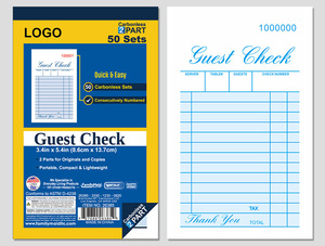 กระดาษสำเนาไร้คาร์บอน30/50/100ชุดสมุดโน๊ตใส่ใบเสร็จ A5โลโก้ออกแบบได้ตามต้องการ - Product Image 4