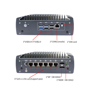 תעשייתי Fanless מחשב מיני משובץ מחשב 4 Poe Lan יציאת <span class=keywords><strong>IPC</strong></span> עבור אנרגיה ניטור