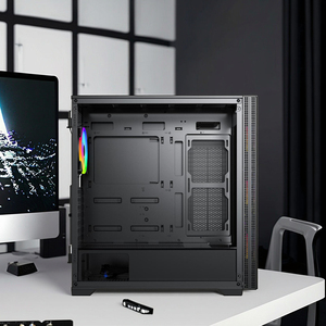 Cao cấp màu đen đầy đủ tháp PC trường hợp với từ cửa trượt S-i930V2 - Product Image 6