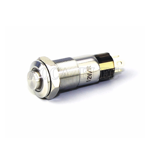 Push Button Push Button 12v ONPOW GQ16B-10E/L/B/12V/S Metal basmalı anahtar/vida terminal CE ROHS - Product Image 2