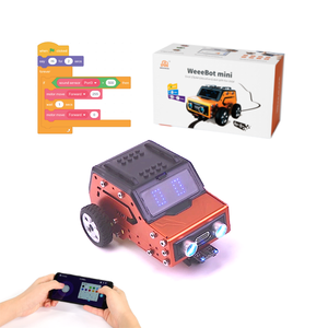 Robotlar ve programlama entegre ederek yeni başlayanlar için zengin sensörler ile basit ve dayanıklı WeeeBot Mini kök Robot V1.0