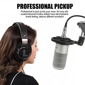Condenserマイク48Vオーディオインターフェース放送用外部サウンドカード用ライブストリームキット録音用 - Product Image 5