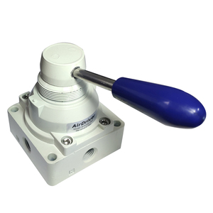 4HV210-08 <strong>Pneumatic</strong> Manual <strong>Rotary</strong> <strong>Valve</strong> Hand Control Air Direction