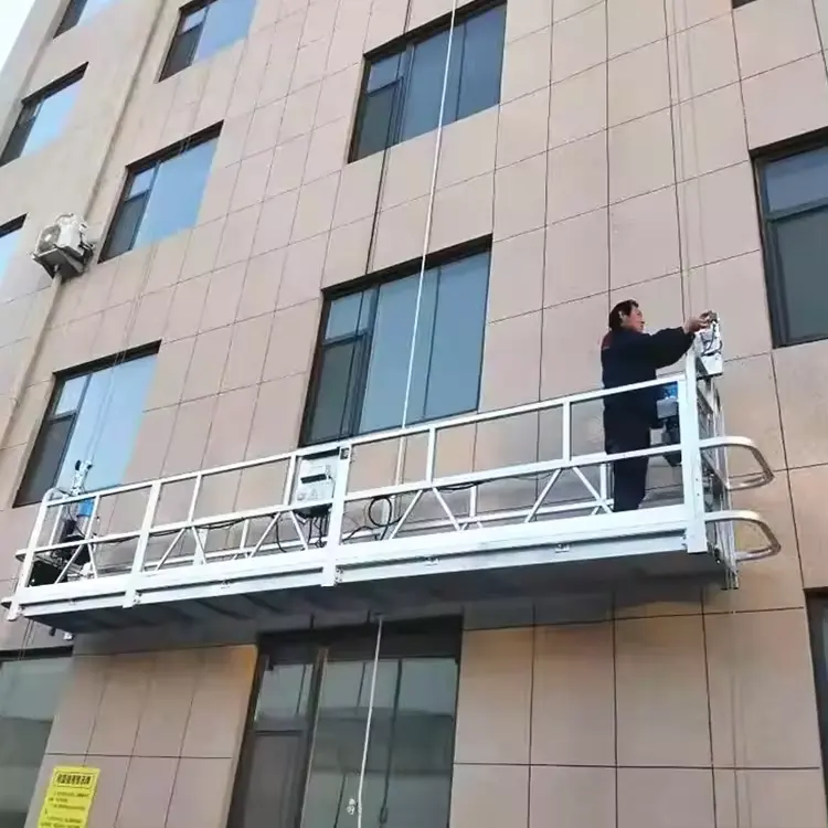 Zlp800 Construcción Cuna Góndola Ascensor Edificio alto Equipo de limpieza de ventanas