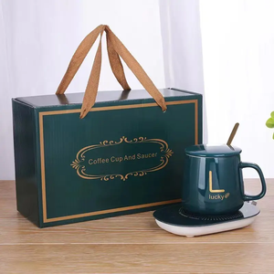 Factory Price Ceramics <strong>Cup</strong> Heating Pad Temperature Control Smart Coffee Mug <strong>Cup</strong> Warmer Pad With Gift Box