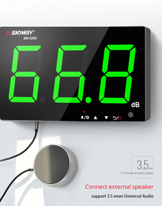 SNDWAY SW-525G壁挂式声级计30-130 db数字噪声计分贝监测噪声/声级计 - Product Image 6