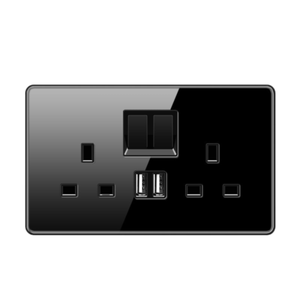 2025 universale Computer 2 interfaccia 86Mm pannello di vetro CAT5E modulo adattatore presa a muro rete RJ45 doppia porta LAN Socket - Product Image 1