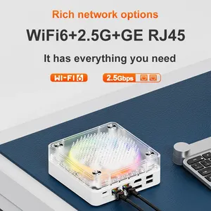 Envío rápido GenMachine AMD Ryzen 5 7535HS MINI PC Win 11 Pro 8 núcleos DDR5 4800Mhz 256/512GB SSD WIFI6 Computadora de juegos de escritorio - Product Image 3