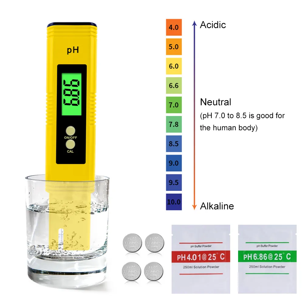 Presisi Tinggi Digital Lampu Latar LCD PH Meter/Tester Eksperimental Situs/PH Meter untuk Akuarium Air Kolam Renang anggur Urin