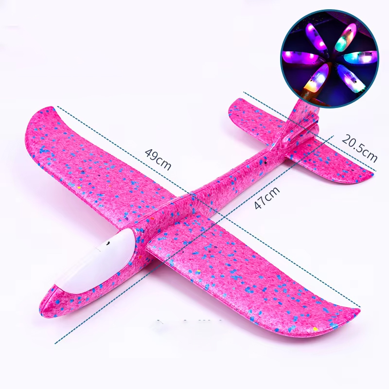 Testa luminosa rosa-rossa da 48 cm che gira acrobazie