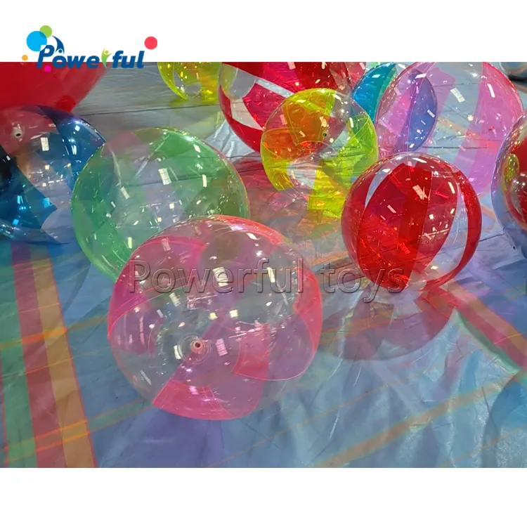 Jouets de fête de piscine ballon flottant en PVC ballons de plage gonflables grande balle transparente gonflable extérieure