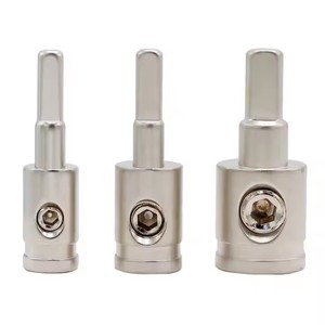 Bakır yüksek güç kaynağı terminali 0GA 8GA giriş adaptörü otomatik küp araba amplifikatör için hoparlör kablosu güç kablosu Amp kiti - Product Image 6