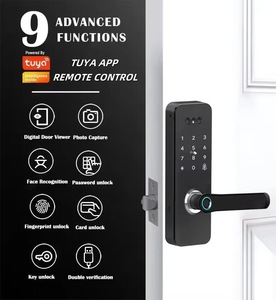 Tuya Wi-Fi telecomando biometrico riconoscimento del volto Smart Lock Password digitale impronta digitale serratura porta con la macchina fotografica campanello
