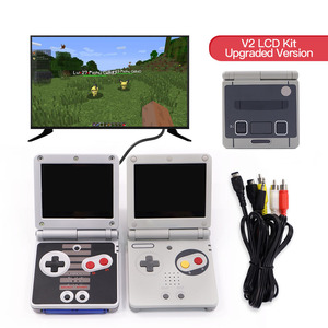2 jugadores TV versión GBA SP IPS retroiluminación LCD Kit para Game Boy Advance SP GBA SP consola de juegos - Product Image 2
