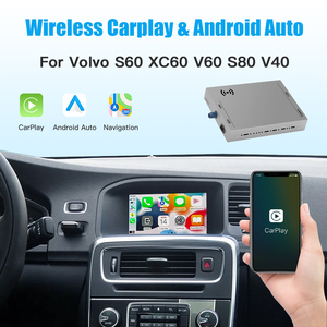 Wireless CarPlay Android interfaccia automatica per Volvo S60 XC60 V60 S80 V40 lettore android compatibile con schermo multimediale verticale - Product Image 5