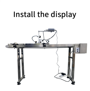 TIJ Ablaufdatum Chargen nummer Code Online-Tinten strahl drucker mit Mini Desktop Conveyor Table Logo Druckmaschine - Product Image 6