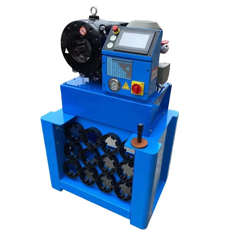 Máquina de prensado de manguera, herramientas de prensa, máquina prensadora de manguera de goma de tubo hidráulico automático para GOLED P32