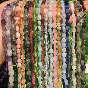 Doğal düzensiz 5-8MM gevşek taş boncuk Jades/Agates/kaplan gözü/Sunstone/amazonit boncuk takı yapımı için - Product Image 6