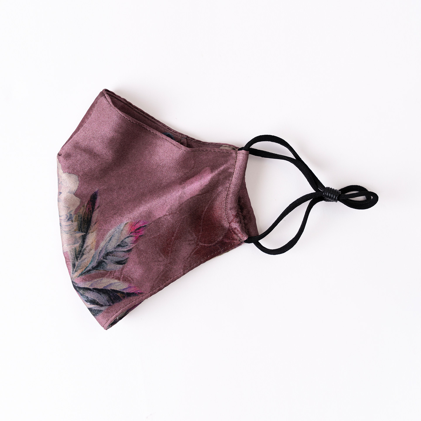 Dark purple Pure silk face mask