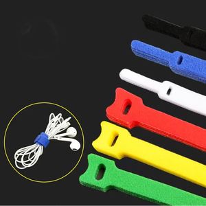 Black 50 Pack Straps Adjustable Releasable Extension Hook and Loop <strong>Tidy</strong> Wraps for Usb Ethernet Printers Velcroes <strong>Cable</strong> Ties - Product Image 4