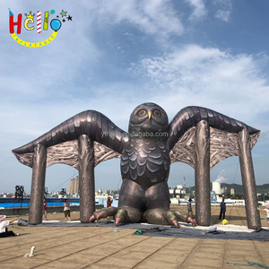 เพลงกิจกรรมเวทีคอนเสิร์ต deco ยักษ์สมจริงที่กำหนดเอง inflatable นกฮูกสัตว์เป็น stage ฝาครอบพื้นหลัง - Product Image 2
