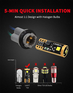 High Power Canbus Error Free No Fuse 12v Super Lighting Automotive Socket Car 194 <strong>W5w</strong> T10 <strong>Led</strong> - Product Image 6