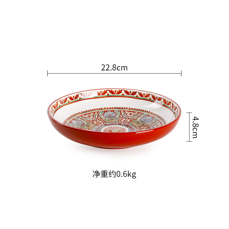 Gorgeous totem 9 inch deep plate