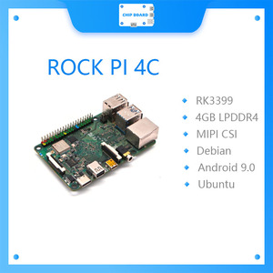 ROCK PI 4C Rockchip RK3399 4GB LPDDR4 Mali T860MP4 SBC Single Board Computer Kompatibel mit Offiziellen Raspberry Pi Display AI - Product Image 2