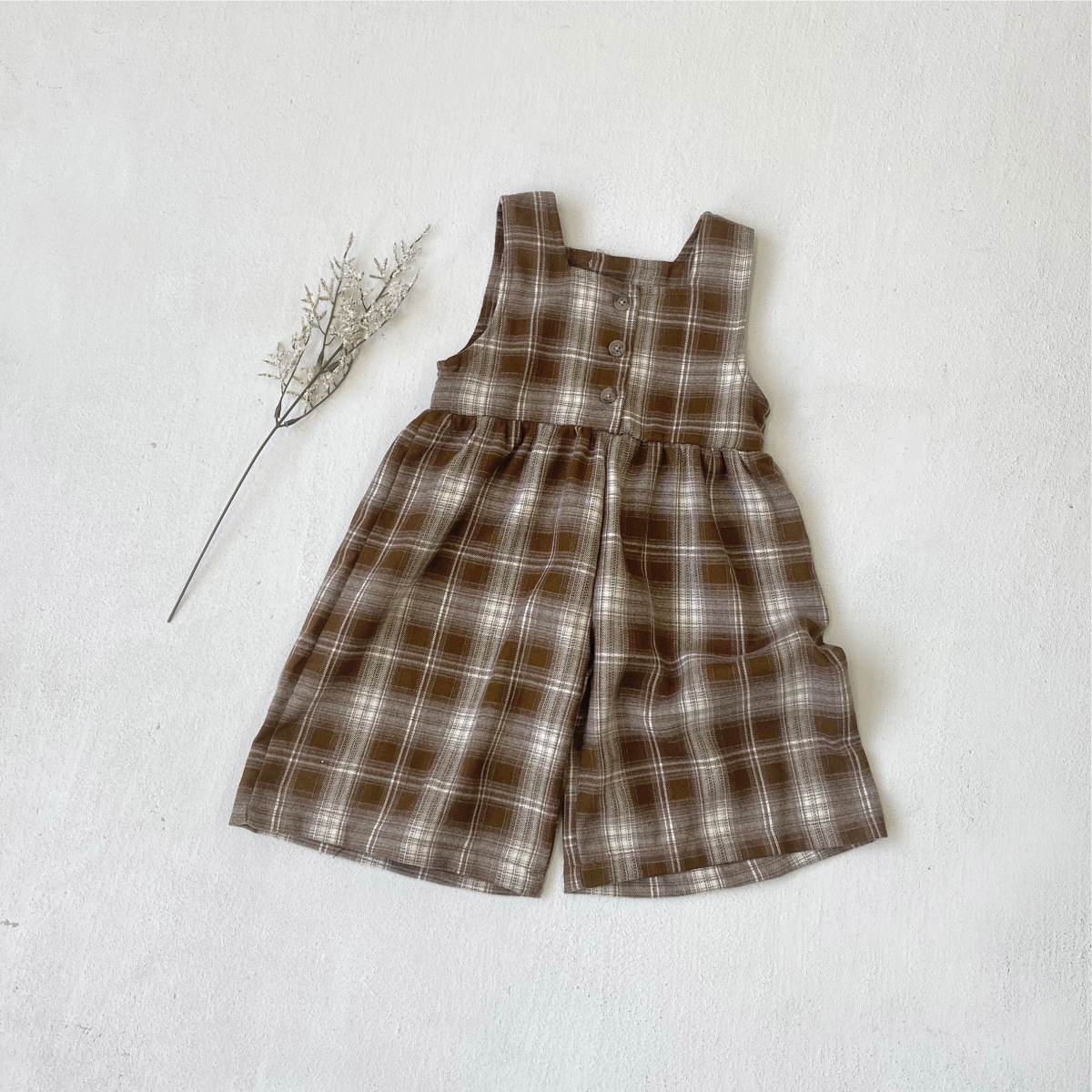 Plaid kaki