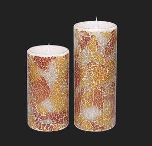 Simplux Battery-Power Mosaic Flameless <strong>LED</strong> Candle with <strong>Timer</strong> 2/<strong>4</strong>/6/8hours <strong>Timer</strong> Flickering Candle - Product Image 6