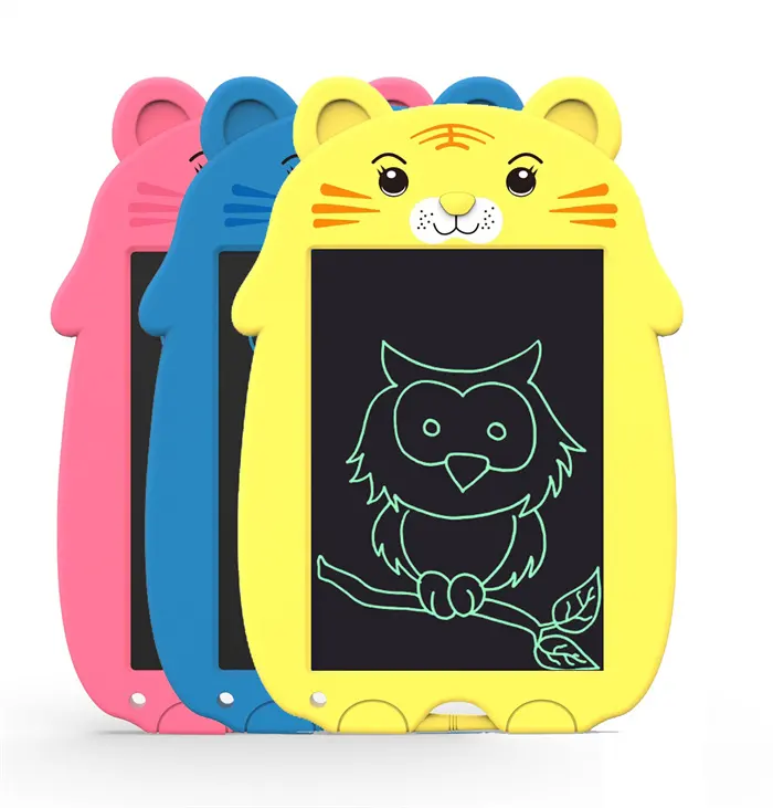 Modern 9 inch cartoon lcd writing tablet drawing tablet little tiger style Educational Toys Magic Writing Board for kids