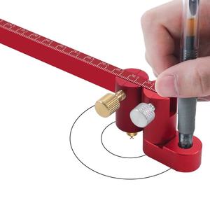 L-HT110-2 Lisca 360-degree Extended <strong>Arc</strong> and Circle Drawing Compass Ruler Made of Aluminum Alloy DIY Tool for Woodworking