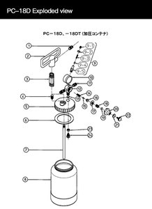 Original ANEST Iwatas PC-18D Paint Pressure Barrel Pot 2L <strong>Aluminum</strong> Alloy Mini <strong>Air</strong> Pressure <strong>Tank</strong>