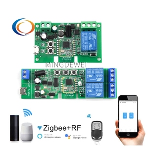 Módulo de interruptor de relé inteligente Zigbee eWelink 1-4 canales AC/DC 7-32V USB RF/APP Control remoto inalámbrico Smart Home Work con Alexa - Product Image 1